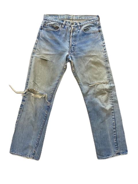 Other Designers Levi's × Vintage - DESTROY VINTAGE 70s LEVIS DISTRESS BUTTON STRAIGHT SELVEDGE