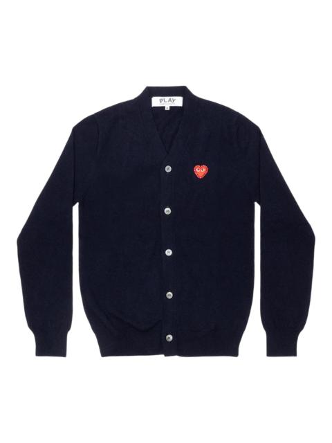 Comme des Garçons PLAY Rhinestone Red Heart V-Neck Cardigan Unisex