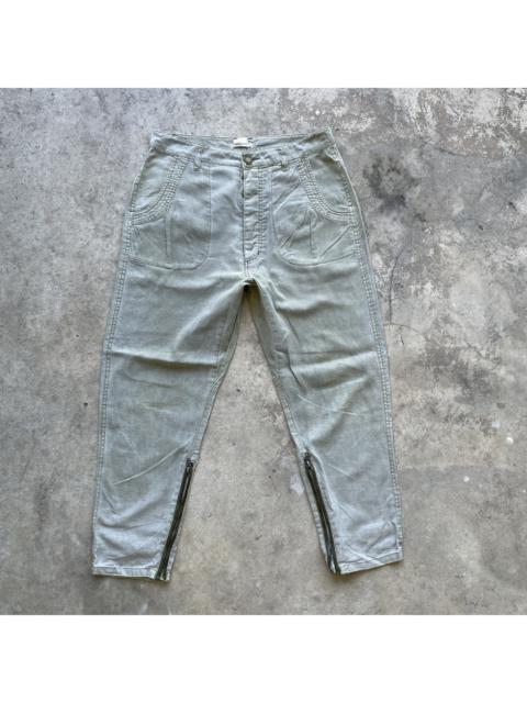 Other Designers Vintage - Vintage Unbranded Faded Olive Green Nice Design Casual Pants