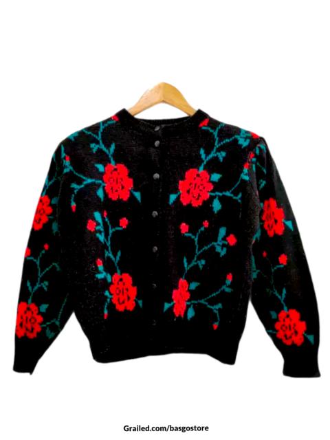 Other Designers Homespun Knitwear - Rose Flower Cardigan