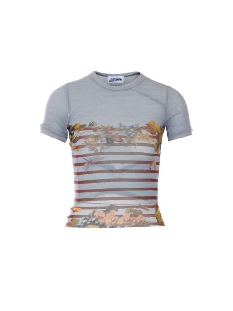 Jean Paul Gaultier Jean Paul Gaultier Women Baby Mariniere Grape Printed T-Shirt