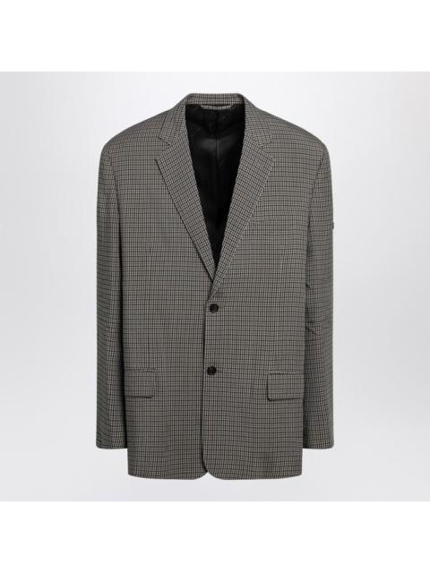 BALENCIAGA Balenciaga Khaki And Brown Gingham Jacket Men