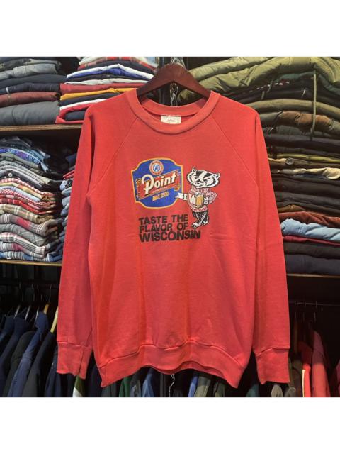 Vintage 80s healthknit Sweatshirt Raglan Point Special Beer