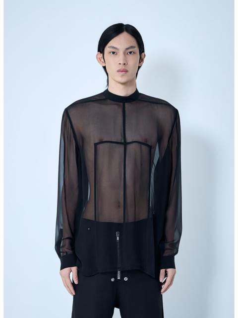 Rick Owens Rick Owens Men Sheer Panel Shirt