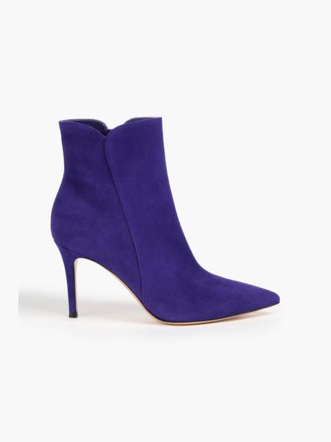 Gianvito Rossi Levy 85 suede ankle boots