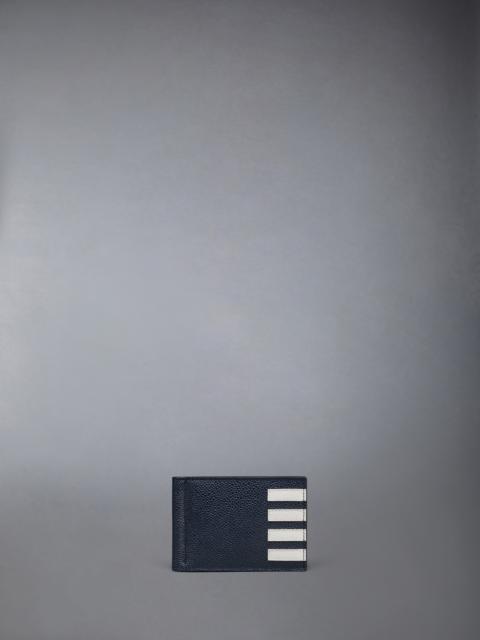 Thom Browne PEBBLE GRAIN 4-BAR MONEY CLIP WALLET