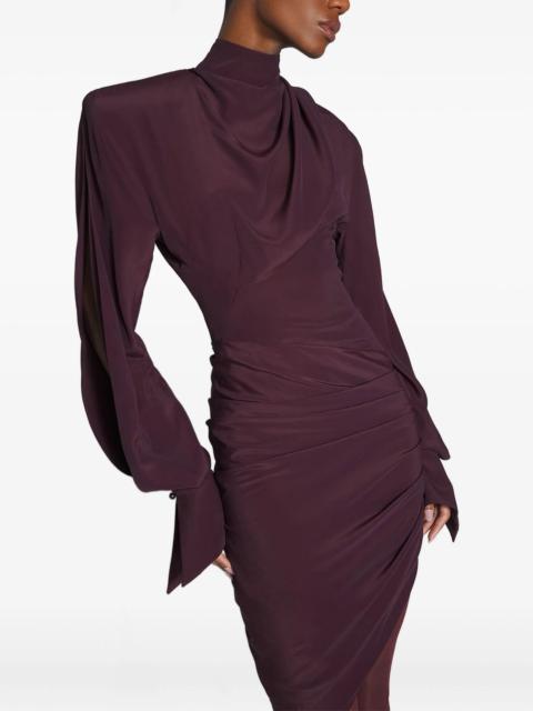 MUGLER long-sleeve mini dress