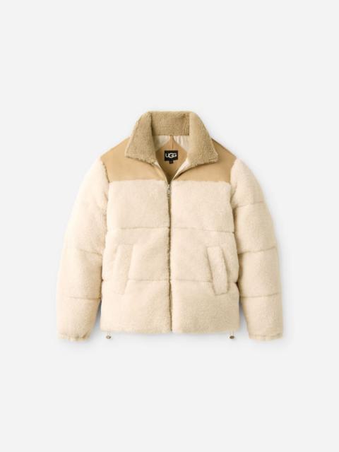 UGG ® Men's Emette ®fluff Puffer Jacket Fleece in Natural/Sand