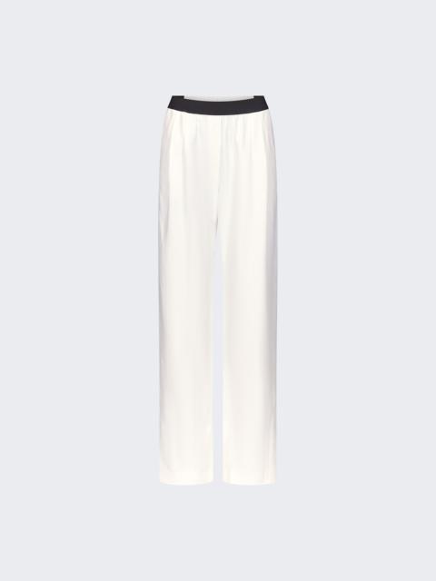 Loulou de Saison Takaroa Lds Straight Leg Pants Ivory
