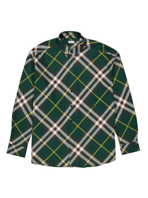 Burberry Burberry Ekd-Embroidered Check Cotton Shirt
