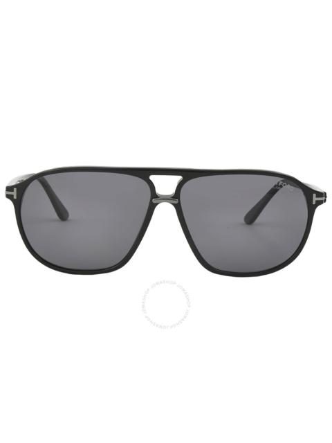 TOM FORD Tom Ford Bruce Polarized Smoke Navigator Men's Sunglasses FT1026-N 01D 61