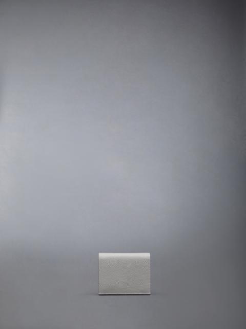 Thom Browne PEBBLE GRAIN LEATHER DOUBLE CARD HOLDER