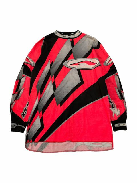 Other Designers Sports Specialties - Vintage 90s AXO Sport Jersey Dye MAX 8 Neon Jersey Motocross