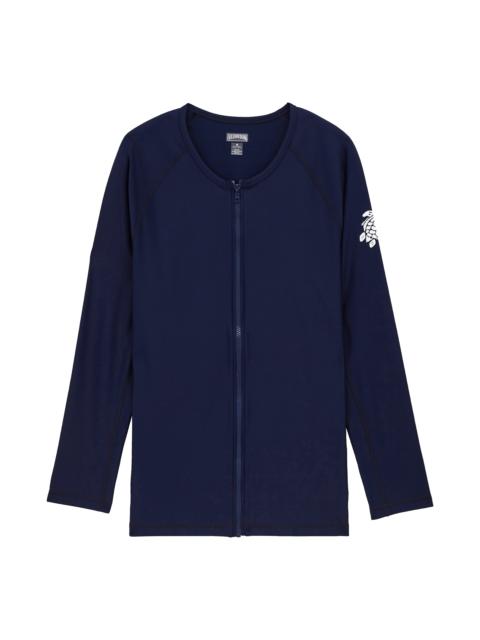 Vilebrequin Men Long Sleeves Zipper Rashguard Solid