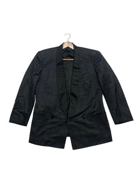 SAINT LAURENT Yves Saint Laurent Plaid Blazer Jacket
