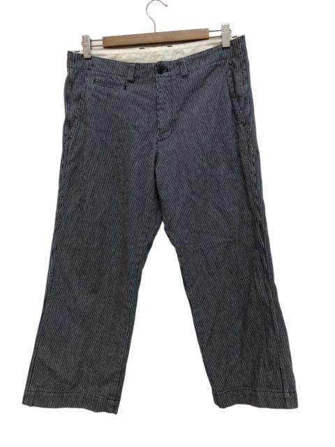 Other Designers Japanese Brand - FRENCH WORKWEAR INSPIRED HICKORY STRIPED CROPPED PANT