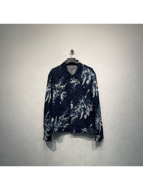 Louis Vuitton Louis Vuitton floral logo print denim jacket