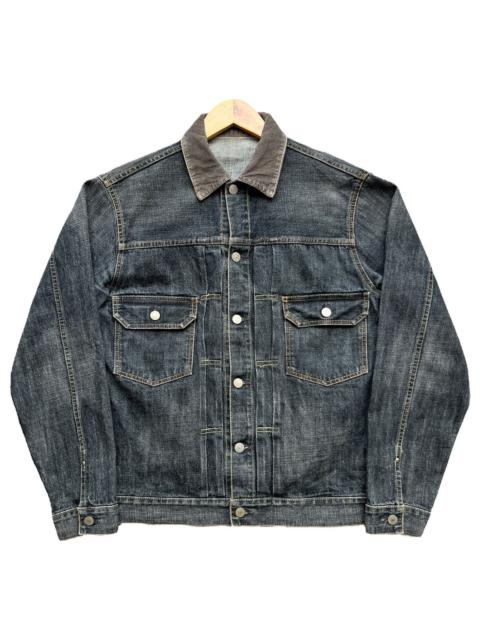 Other Designers Vintage Acoustic Japan Type 2 Corduroy Collar Denim Jacket
