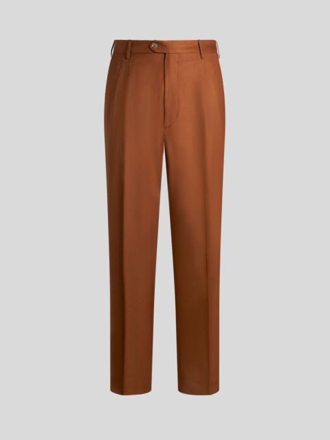 Etro WOOL TROUSERS WITH PLEATS