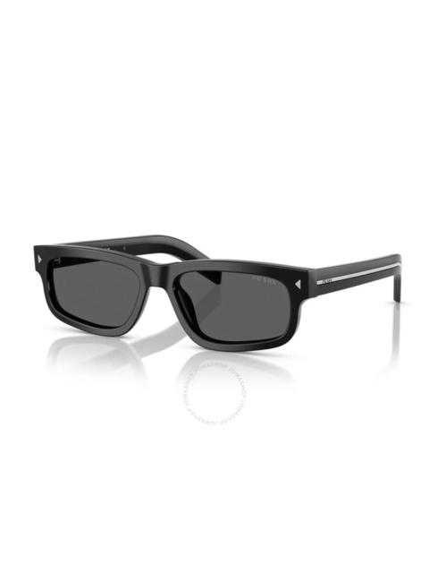Prada Prada Dark Grey Rectangular Men's Sunglasses PR B11S 16K731 55