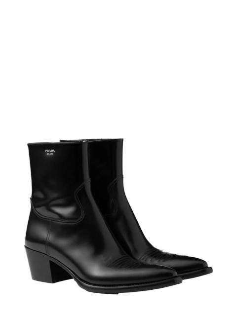 Women's Brushed Leather Booties