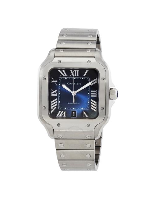 Cartier Cartier Santos Large Model Automatic Blue Dial Men's Watch WSSA0071