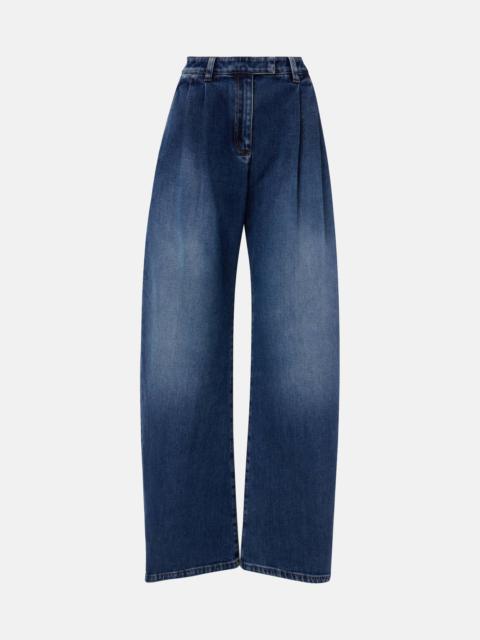 Brunello Cucinelli Mid-rise wide-leg jeans