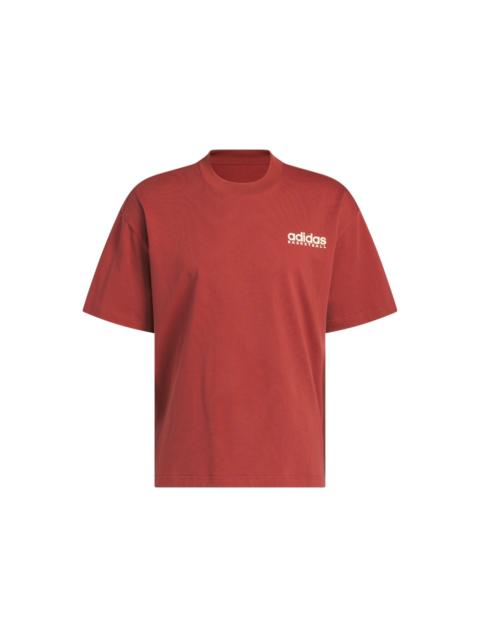 adidas adidas Design Studio Players Graphic Tee Preloved Ruby Warm Vanilla