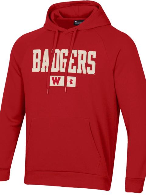 Under Armour Under Armour Men's Wisconsin Badgers Red Rival Fleece Pullover Hoodie