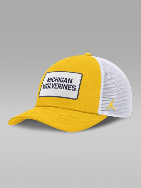Jordan Michigan On-Field Rise Men's Jordan Brand College Trucker Adjustable Hat