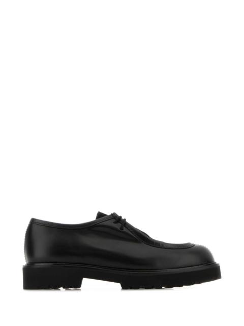Max Mara Max Mara Women Black Leather Track Lace-Up Shoes