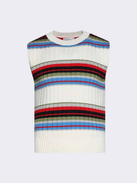 Dries Van Noten Mosaic Sweater White