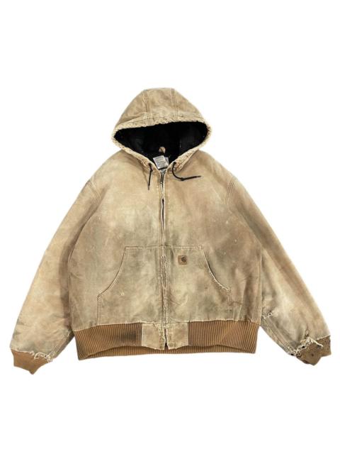 Other Designers Vintage Carhartt Distressed Ripped Detroit Jacket