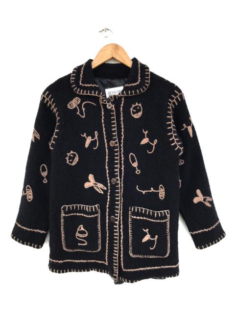 Other Designers Japanese Brand - Japanese Handmade Bosom Wool Embroidered Jacket