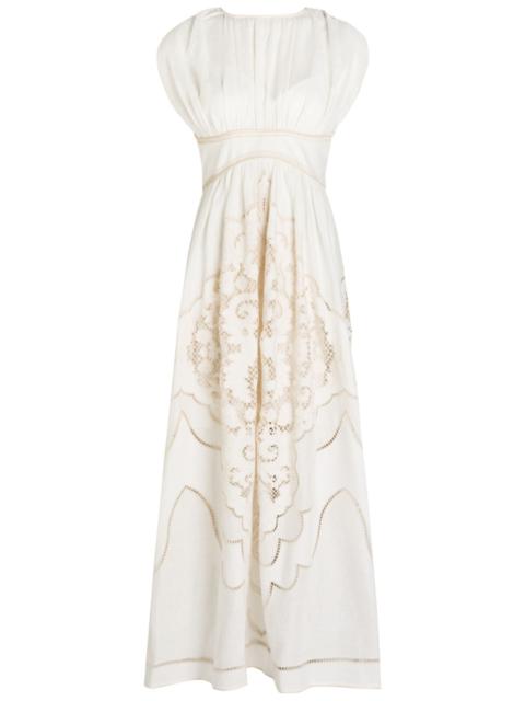 Zimmermann Zimmermann Daylight Embroidered Woven Maxi Dress
