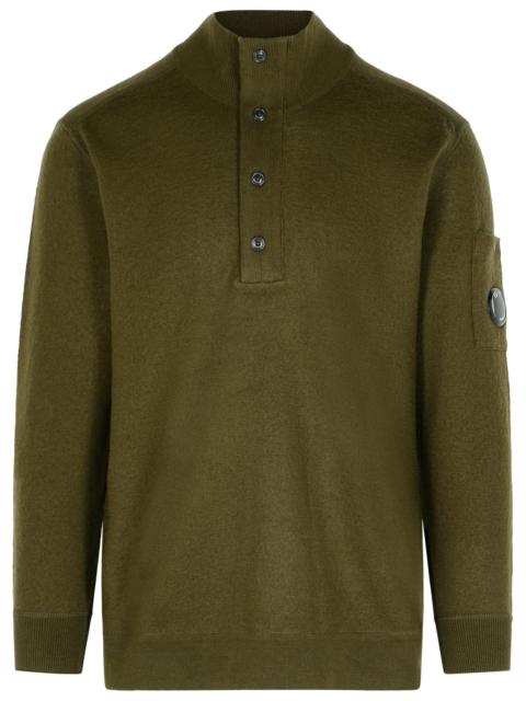 C.P. Company C.P. Company 'Grs' Green Wool Blend Sweater Men