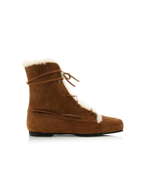 Aeyde Paul Shearling Boots tan
