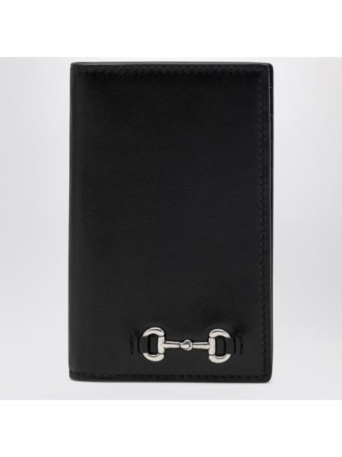 GUCCI Gucci Black Long Cardholder With Horsebit Men