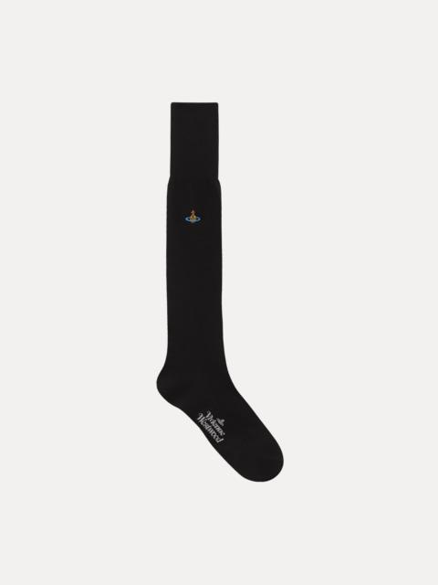 Vivienne Westwood UNI COLOUR PLAIN KNEE HIGH SOCKS