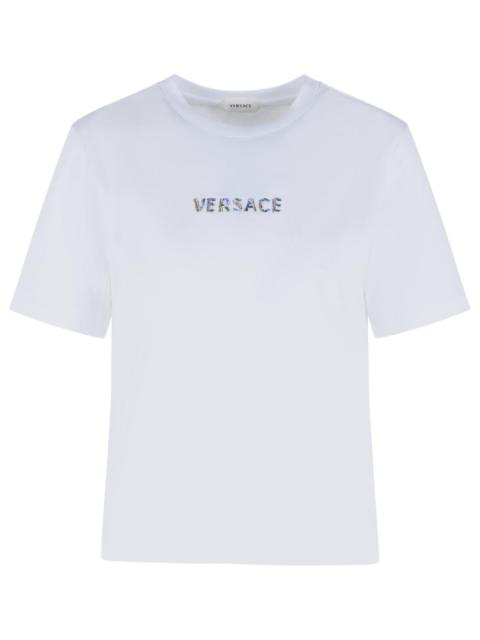 VERSACE Versace Cotton Polo Shirt White Women