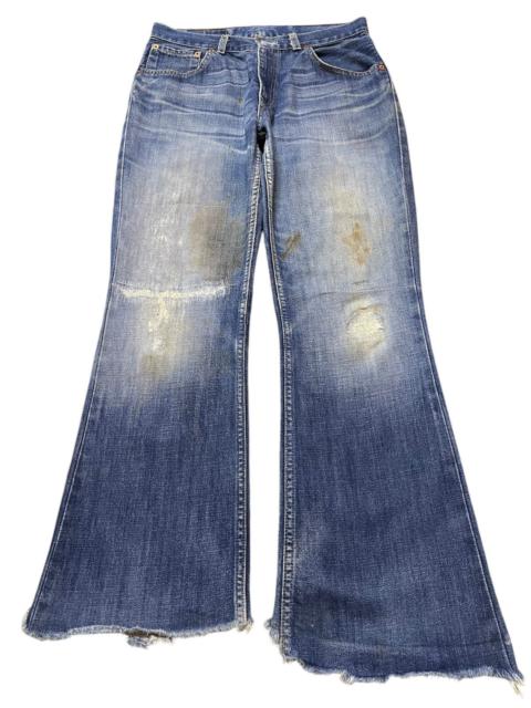 Other Designers Archival Clothing - Vintage Levis 525 Blue Faded Wash Distress Bootcut Jeans