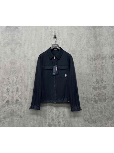 Dior Dior embossed logo zip-up stand collar jacket