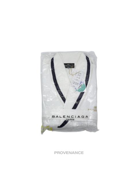 Balenciaga BB Logo Robe - White/Blue French Terry