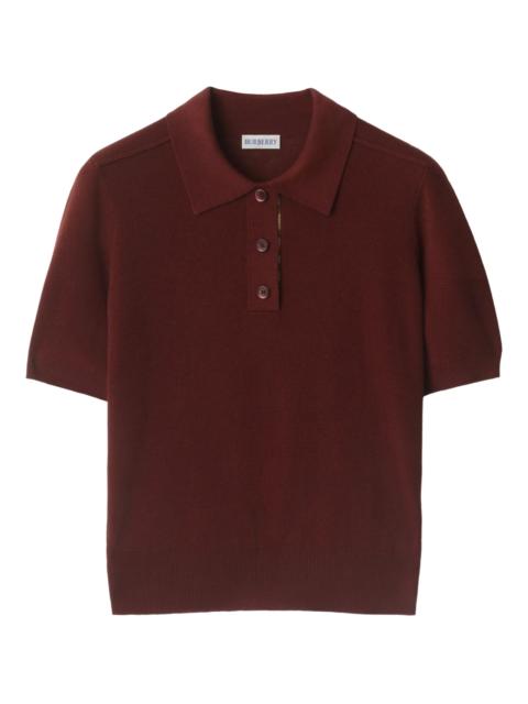 Burberry wool polo shirt