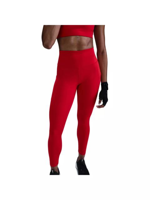 Nike Women's One High-Waisted 7/8 Leggings with Pockets - Red