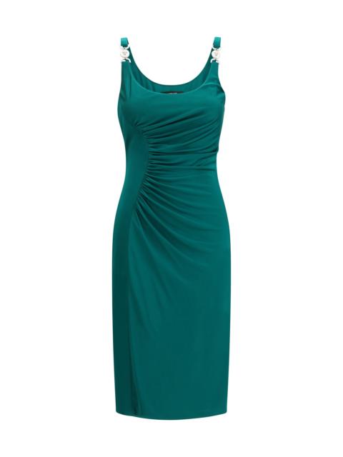 VERSACE Versace Midi Jersey Dress Emerald Women