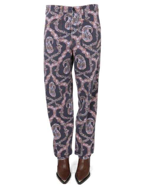 Etro Etro Women Paisley Denim Pants