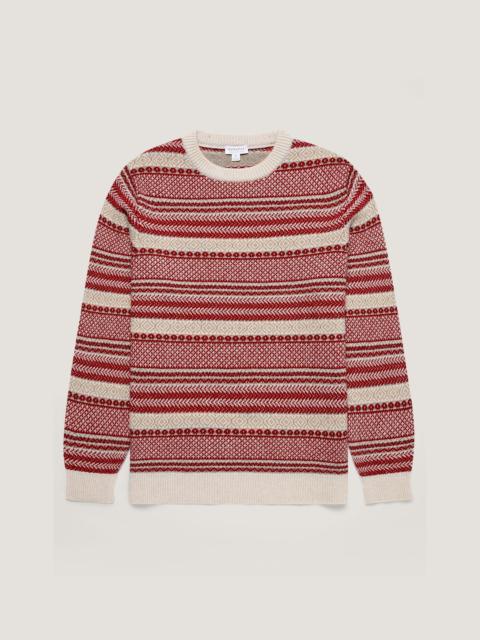 Sunspel Lambswool Fair Isle Jumper