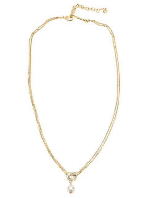 FERRAGAMO Ferragamo "gancini" Necklace With Pearl
