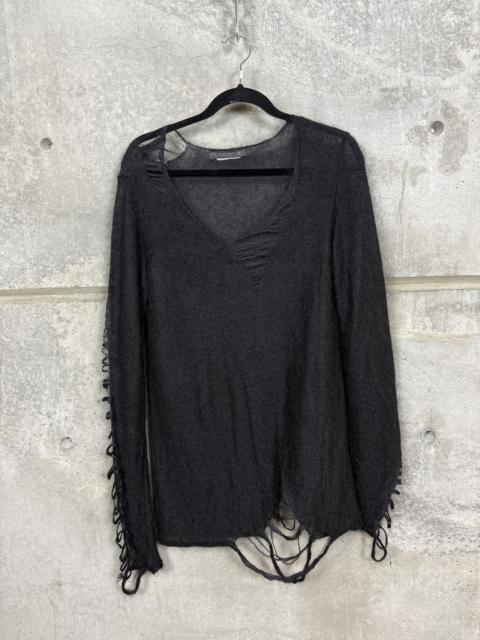 Julius Julius AW09 Distressed Silk Mohair Knit Sweater